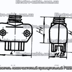 З&#39;єднувач низькочастотний прямокутний РШ2НП-1-5 - фотографія №1.