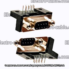 Соединитель низкочастотный прямоугольный СНП268-9ВП122-2-В - фотография № 1.