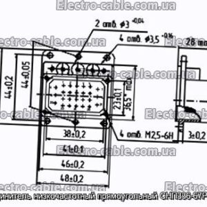 Соединитель низкочастотный прямоугольный СНП336-67РП117 - фотография № 1.