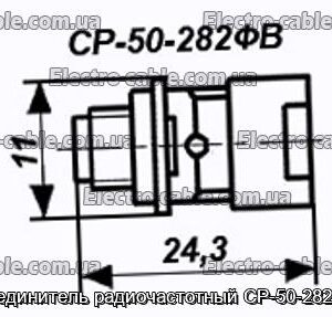 Соединитель радиочастотный СР-50-282ФВ - фотография № 1.