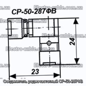 Соединитель радиочастотный СР-50-287ФВ - фотография № 1.