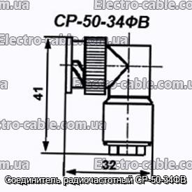 Соединитель радиочастотный СР-50-34ФВ - фотография № 1.