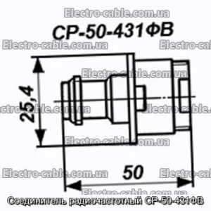 Соединитель радиочастотный СР-50-431ФВ - фотография № 1.