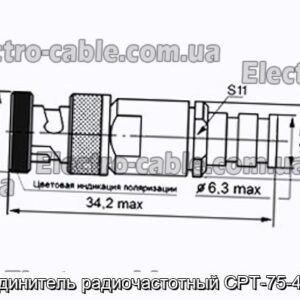 З&#39;єднувач радіочастотний СРТ-75-431Ф - фотографія №1.