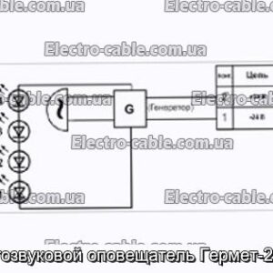 Светозвуковой оповещатель Гермет-2 24 в - фотография № 2.