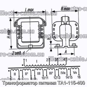 Трансформатор живлення ТА1-115-400 – фотографія №1.