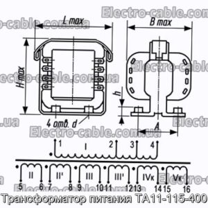 Трансформатор живлення ТА11-115-400 - фотографія №1.