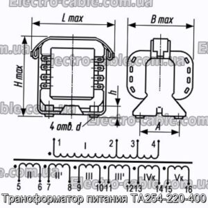 Трансформатор потужності TA254-220-400-PHOTO № 1.