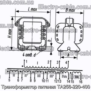 Трансформатор потужності TA256-220-400-PHOTO № 1.