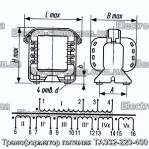 Силовий трансформатор TA302-220-400-Фотографія № 1.