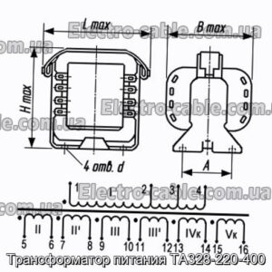 Трансформатор потужності TA328-220-400-Фотографія № 1.