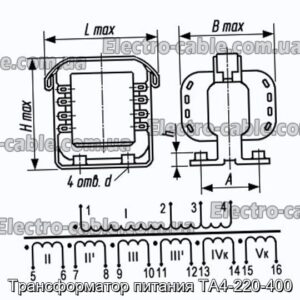 Силовий трансформатор TA4-220-400-Фотографія № 1.