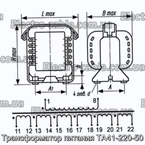 Трансформатор потужності TA41-220-50-Фотографія № 1.