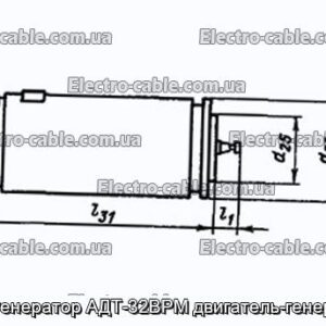 Тахогенератор АДТ-32ВРМ двигатель-генератор - фотография № 1.