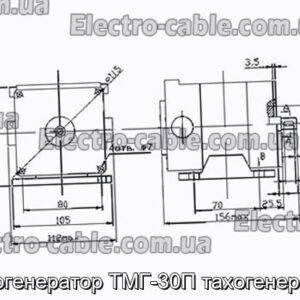 Тахогенератор ТМГ-30П тахогенератор - фотография № 1.