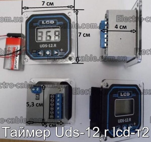 Таймер Uds-12.r lcd-т2 - фотография № 2.