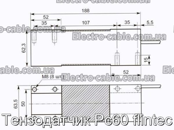 Тензодатчик Рс60 flintec - фотография № 2.