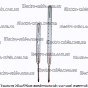 Термометр 240мм/103мм прямой стеклянный технический жидкостный - фотография № 1.