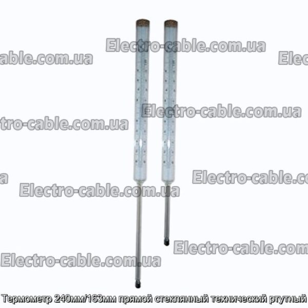 Термометр 240мм/163мм прямой стеклянный технический ртутный - фотография № 4.