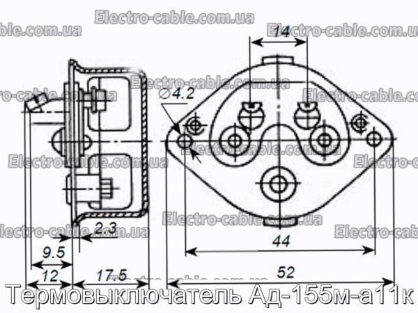 Термовыключатель Ад-155м-а11к - фотография № 3.