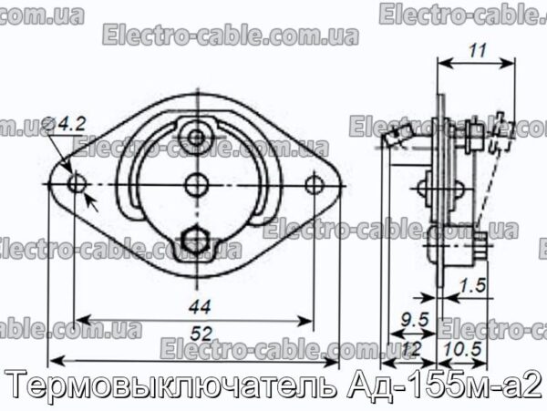 Термовыключатель Ад-155м-а2 - фотография № 3.