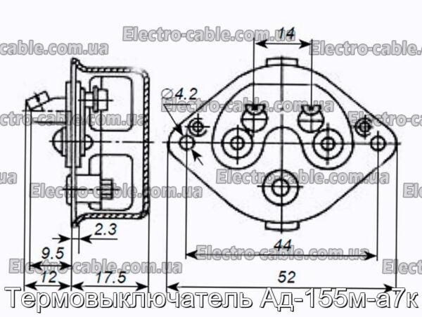 Термовыключатель Ад-155м-а7к - фотография № 3.