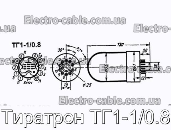 Тиратрон ТГ1-1/0.8 - фотография № 1.