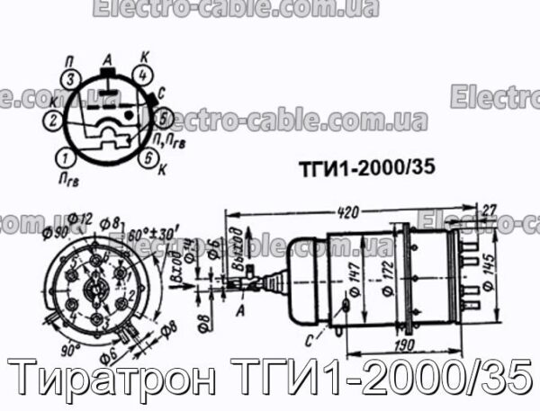 Тиратрон ТГІ1-2000/35 – фотографія №1.