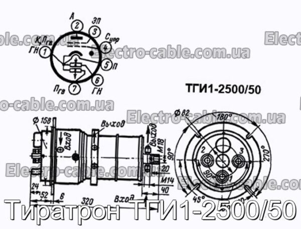 Тиратрон ТГІ1-2500/50 – фотографія №1.