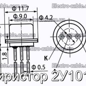 Тиристор 2У101Г - фотография № 1.