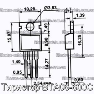 Тиристор BTA06-600C - фотография № 1.