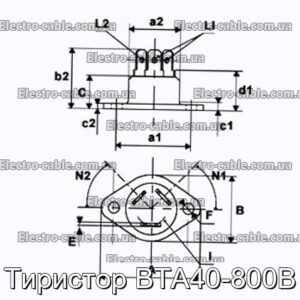 Тиристор BTA40-800B - фотография № 1.