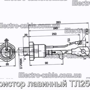 Тиристор лавинный ТЛ250-8 - фотография № 1.