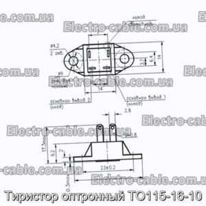 Тиристор оптронный ТО115-16-10 - фотография № 1.