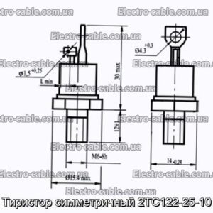 Тиристор симметричный 2ТС122-25-10 - фотография № 1.