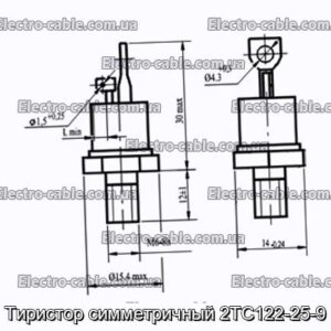 Тиристор симметричный 2ТС122-25-9 - фотография № 1.