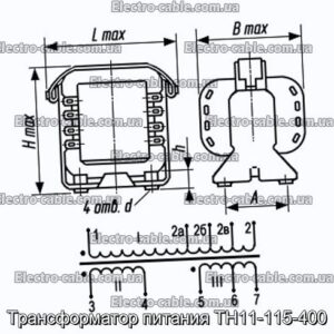 Трансформатор живлення ТН11-115-400 - фотографія №1.