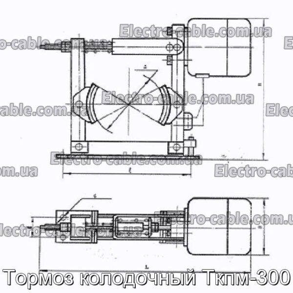 Тормоз колодочный Ткпм-300 - фотография № 2.