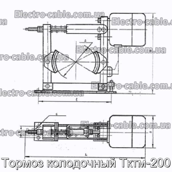 Тормоз колодочный Тктм-200 - фотография № 2.