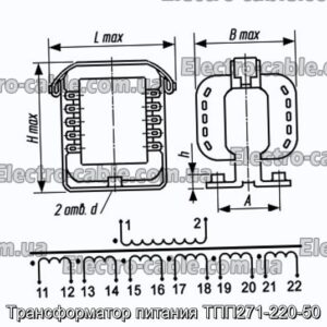 Трансформатор потужності TPP271-220-50-PHOTO № 1.