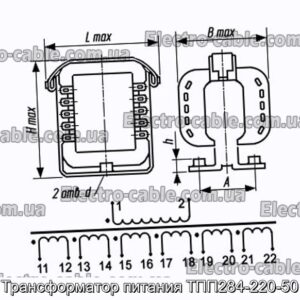 Трансформатор питания ТПП284-220-50 - фотография № 1.