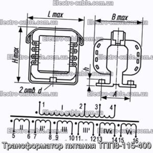 Трансформатор живлення ТПП8-115-400 - фотографія №1.