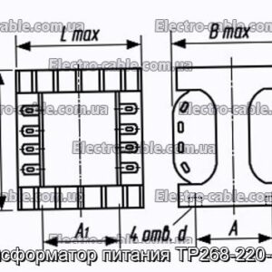 Трансформатор живлення ТР268-220-400В - фотографія №1.