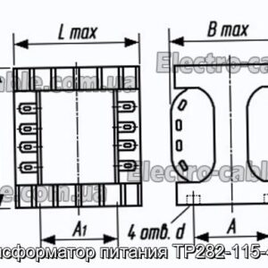 Трансформатор живлення ТР282-115-400В - фотографія №1.