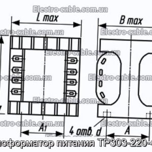 Трансформатор живлення ТР303-220-400В - фотографія №1.