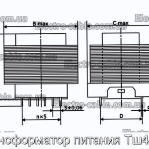 Трансформатор питания Тш42/20 - фотография № 1.