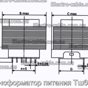 Трансформатор питания Тш60/21 - фотография № 2.