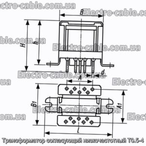 Трансформатор, що узгоджує низькочастотний Т0.5-4 - фотографія № 1.