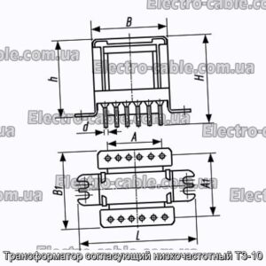 Трансформатор согласующий низкочастотный Т3-10 - фотография № 1.