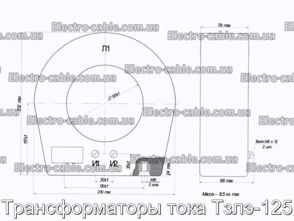 Трансформаторы тока Тзлэ-125 - фотография № 1.